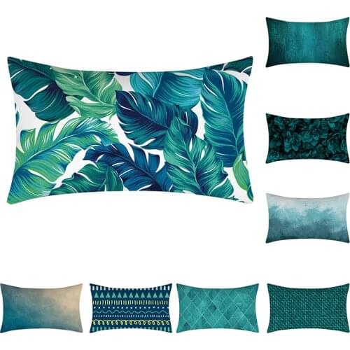 Tropical Plants Pattern Decorative Pillowcase Polyester Cushion Cover Throw Pillow Cover Sofa Decoration Pillowcover 30x50cm