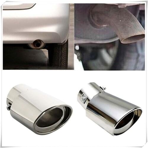 Universal Car Accessories Muffler Tip Round Stainless for Mercedes Benz E53 C63 Shooting S400 ML450 B55 GLE GLS R