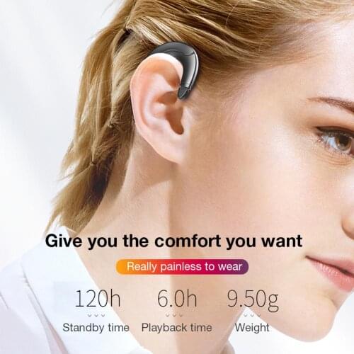 YA-04D Bone Conduction Hanging Ear Bluetooth 5.0 Headset Mini Sports Wireless Long Standby Bluetooth Headset