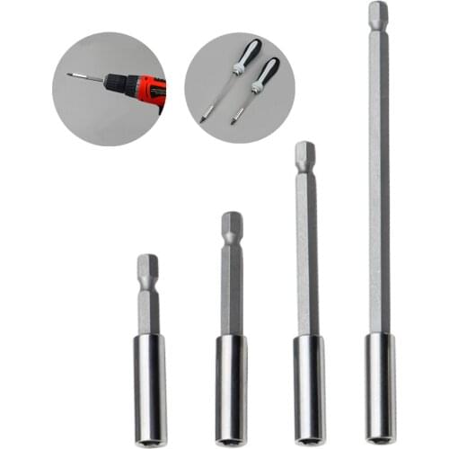 1/4" Hex Rod Shank Long Handle Screwdriver Tip Holder 1Pc Extension Bit Set Extensions Quick Change Hand Tool Socket