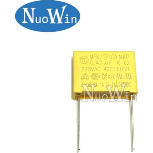 10pcs X2 Safety capacitor 22.5mm 275VAC 275V 0.22UF 0.33UF 0.47UF 0.56UF 0.68UF 0.82UF 1UF 1.2UF 1.5UF 2.2UF Polypropylene film