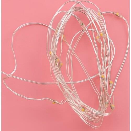 213cm Fairy Lights LED Garland Lights Decoration Warm White Outdoor Wedding Party Decor Lamp USB String With Remote