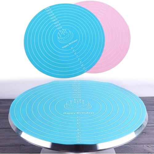 30cm Baking Pad Round Silicone Cake Knead Dough Mat Noodle Cooking Non-Stick Kitchen Baking Tool Pastry Cakes Bakeware Mat