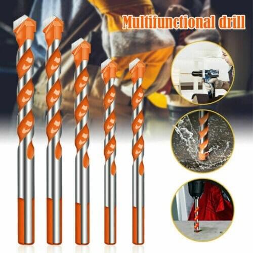 4/10pcs Ultimate Drill Bits Kit Twist Drill Head Wall Ceramic Glass Marble Punching Hole Hand Multi-functional Power Tools