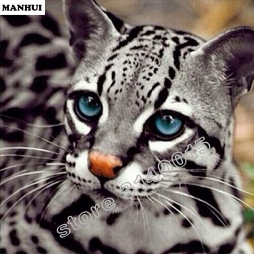 Diy Diamond painting Animal Little leopard 3D square drill Diamond mosaic pasted full cross stitch Crafts Needlework BFC019