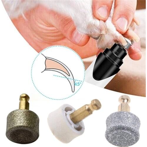 Dog Electric Nail Polisher Wheel Replacement Grinding Head Pet Cat Puppy Nail Grinder Head Trimmer Clipper Paw Grooming Tool