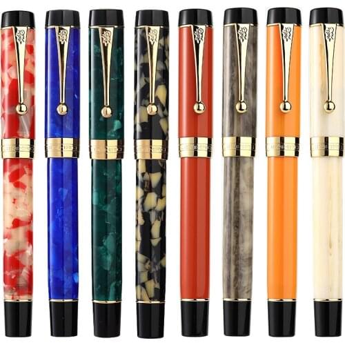 JINHAO 100 Centennial Resin High Quality Fountain Pen Multi-color with Logo Converter Writing Business Office Ink Pen