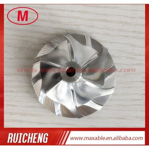 GT15-25 436563-0003 37.68/56.03mm 6+6 Blades turbo billet/milling/aluminum 2618 compressor wheel for 711736