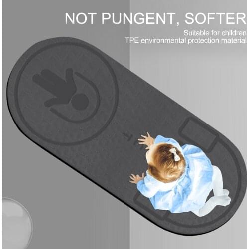 Silent Non-Slip Jump Rope Yoga Mat 8mm High Density Mats Aerobics Skipping Buffer Pad Non-slip Sports Fitness Cushion Floor Yoga