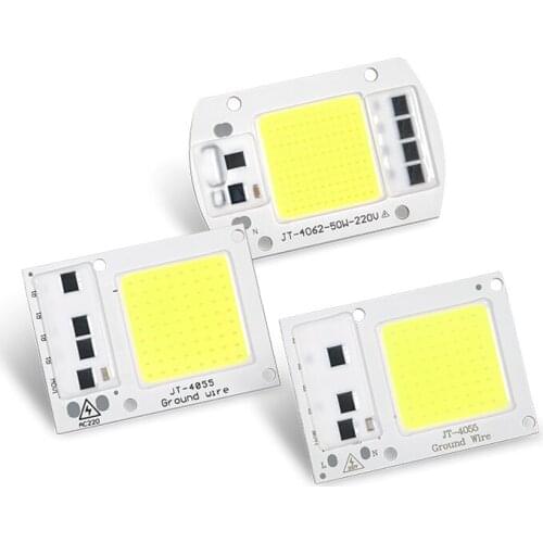 Vogliovoi LED Bead COB Chip 110V 220V 20W 30W 50W 3000K 6000K With Smart IC Square Round For Track Highbay Floodlight Lawn DIY