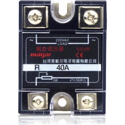 220V AC Single Phase Solid State Regulator SSVR 40A 2W Resistance Value Of The Voltage Regulator Module