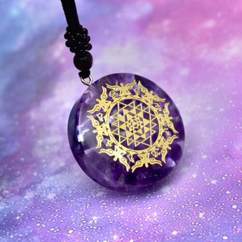 Orgone Pendant Necklace Crystal Jewelry Accessory Gift Energy Spiritual Body Purification Men Women Meditation Tools