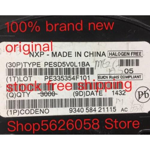 PESD5V0L1BA SOD323 100% brand new in stock 50PCS/LOT