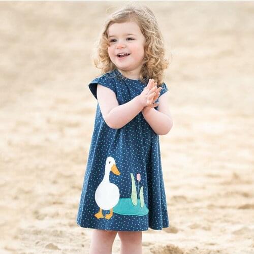 Girls Dresses 2021 Summer New Childrens Clothing Cotton Sleeveless Dress For Girls Knitted Princess Dress