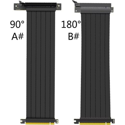 Full Speed 3.0 PCIE X16 Riser Cable Graphics Card Extension Cable PCI Express Riser Shielded Extender with antijam for GPU Verti