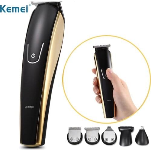 Kemei Professional Hair Clipper Ceramic Blade Mens Adjustable Rechargeable Electric Hair Trimmer Cordless Haircut Machine F30
