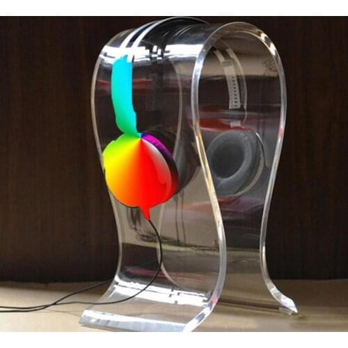 Transparent acrylic 4mm headphone display stand large hanger G6M6 headphone display stand headphone E7A8