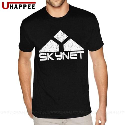 Custom Made Skynet T Shirt Men Custom Made Short Sleeves 100 Cotton Crew Tees Shirts