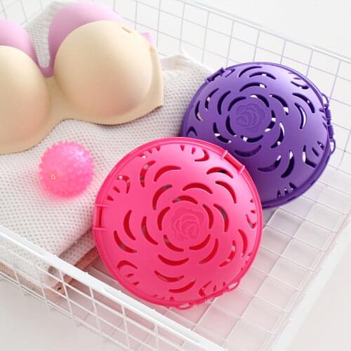 Bra Angel Dual Wash Balls Bubble Saver Protector for Laundry Washing Cleaning Tools Best listing 2018 products purple and pink