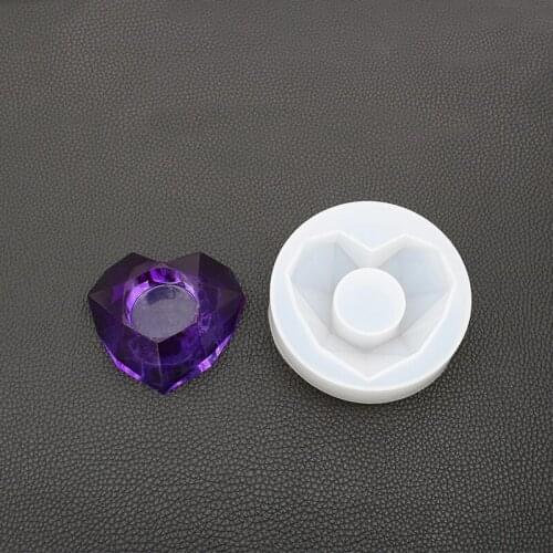 Diamond Geometric Shaped Silicone Mold Succulent Plant Flower Pot DIY Ashtray Candle Holder Mold for DIY Jewelry tool