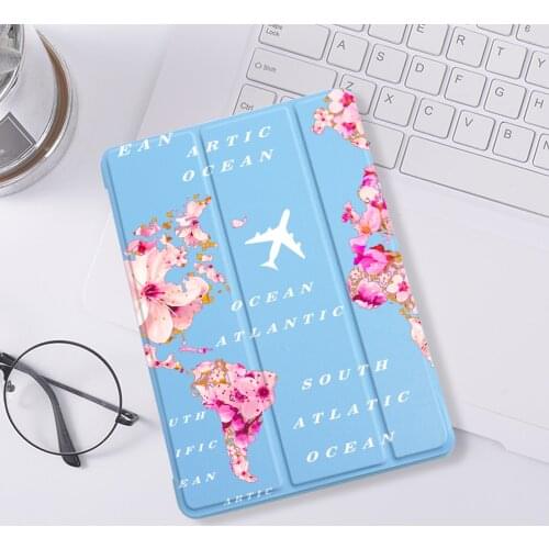World Travel for 10.2 8th 2020 Air 4 iPad Case 7th Generation 6th Pro 11 2018 Mini 5 Cover Silicone For iPad 9.7 Mini 2 10.5 Air