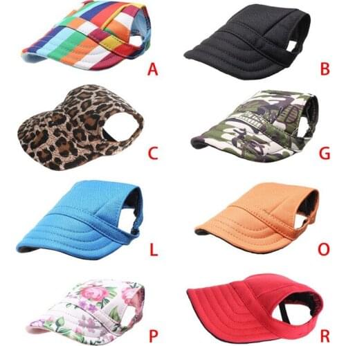 Dog Sunscreen Hat Cap Accessories Outdoor Hiking Summer Pet Dog Hat Cap Dog Baseball Cap Canvas Pet Products Supplies