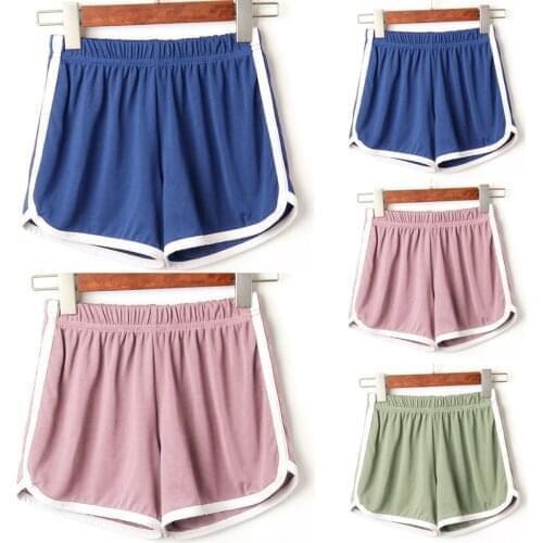 Sports Shorts Women Summer 2021 New Solid Anti Sweat Skinny Shorts Casual Lady Elastic Waist Beach Correndo Short Pants #T2P