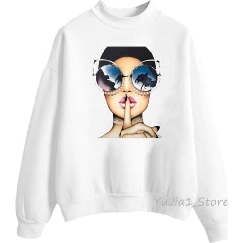 Vogue tracksuit print women’s sweatshirt winter hoody sweat femme warm oversized hoodie woman streetwear graphic top