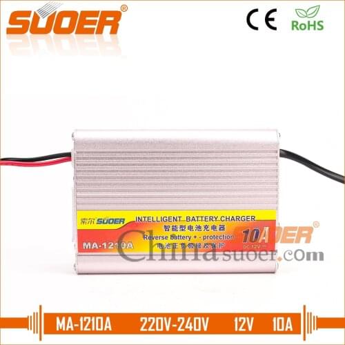Suoer【 Battery charger 】 Supply 12v battery charger 10A rohs battery charger with CE(MA-1210A)