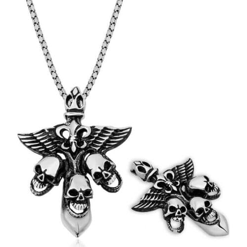 Tevuli 925 Sterling Silver Dry Head Male Necklace