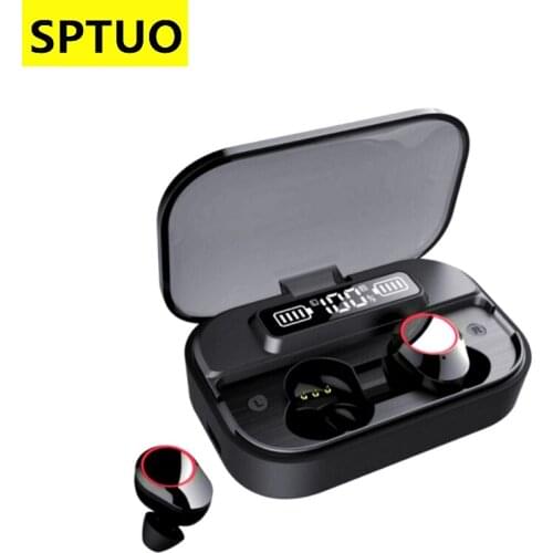 TWS Bluetooth Earphone Wireless Earphones Cinematic surround Stereo Earbuds Headsets 2000mah Charging Box Earphones