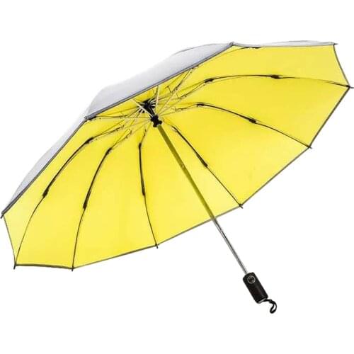 Windproof Reverse Umbrella 10K Auto Business Car Umbrella Women Fold Sun Umbrella for Men Women