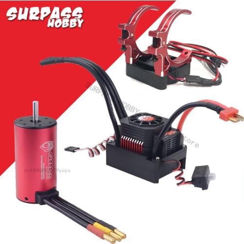 Surpass Hobby WaterProof 3670 2850KV 3674 2250KV Brushless Motor for JLB Racing 1/10 Parts EC1011 RC Car Parts