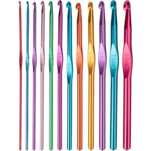 Alumina Crochet Single head Crochet Multicolor Knitting Hook Popular Sewing Needles Weave Crochet