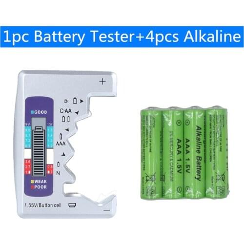 High energy efficiency 1.5V LR03 AAA Rechargeable alkaline battery for toy camera shavermice with battery tester