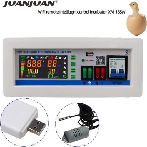 XM-18SW Intelligent Incubator Controller WiFi remote intelligent Temperature and Humidity App system Egg Incubator 30% off