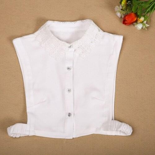 Elegant Shirt Fake Collar Glove Protected Wrist Pair Embroidered sexy fake collar ladies personality collar Detachable Collar