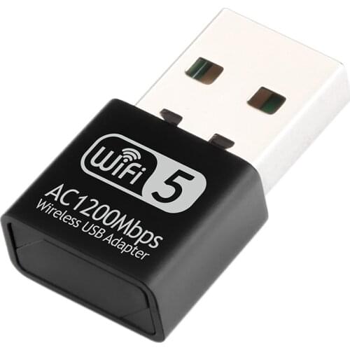 2.4Ghz 5.8Ghz USB Wireless WiFi AC Adapter Dual Band 1200Mbps Network Card Support 802.11b/g/n USB2.0 Wi-fi Adapter