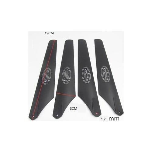 2set =8pcs 4A+4B /19CM/19.7CM RC Helicopter Spare parts Main rotor Propeller blade Free shipping