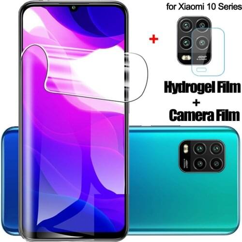2-in-1 Hydrogel Film For Xiaomi Poco M3 X3 X2 F2 M2 Pro Screen Protector Camera Lens Film For Poco X3 NFC Case