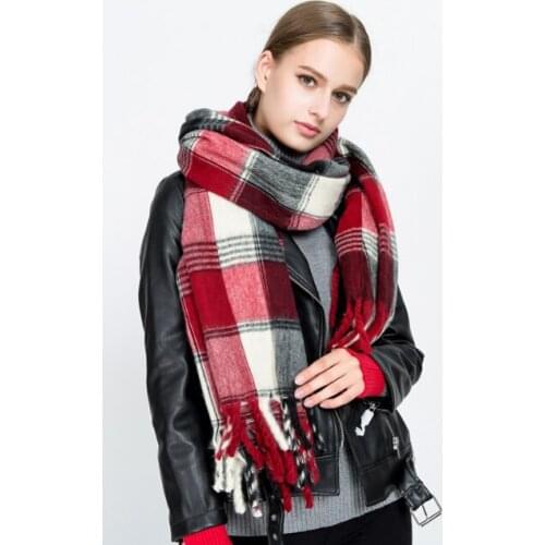 200*85cm Cashmere imitation Shawl Scarf Autumn Winter Scarves Men Foulard Square Hijab Ladies wrap muffler pareo female hijab