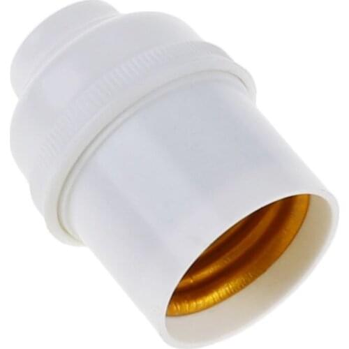 203F E27 Plastic Hanging Lamp Thread Base Screw Light Bulb Ceramics Socket Holder Flame Retardant Durable Safe Non Electric