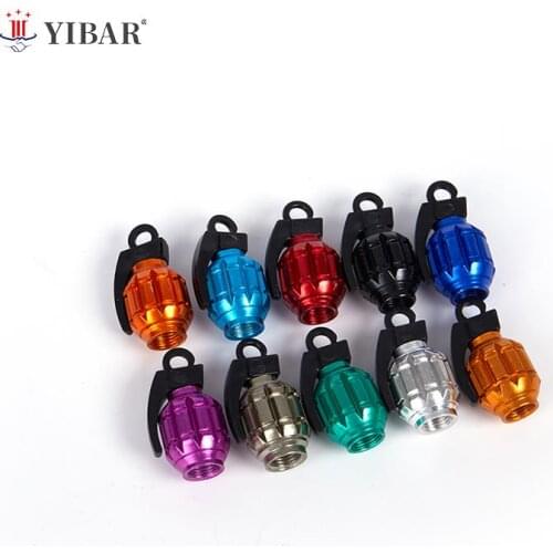 Grenad Tire Valve Caps for Car Motorcycle Bike Aluminum Valve Stem Caps Aluminum