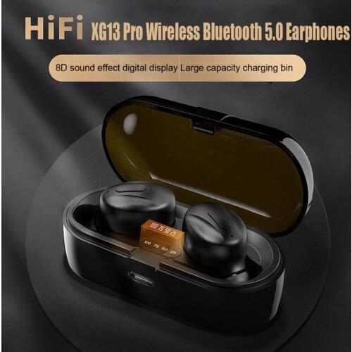 BEESCLOVER Bluetooth Headset Wireless IPX4 Waterproof Stereo Built-in Sports Microphone TWS 5.0 Headset