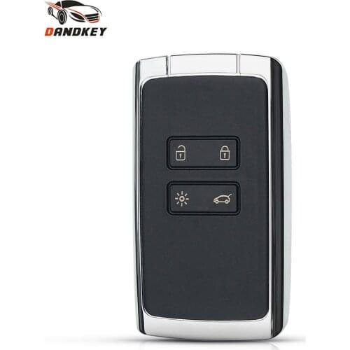 Dandkey Replacement Car 4 Buttons Smart Remote Key Shell Case For Renault Megane 4 Talisman Kadjar Espace 5 Keyless Entry Key