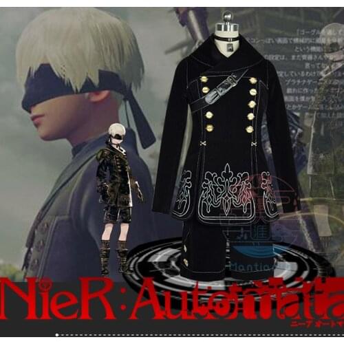 NieR Automata YoRHa No.9 Type S Cosplay Costumes 9S Uniforms Jacket +Pants+ Backpack +Necktie Men Halloween Clothes S-2XL