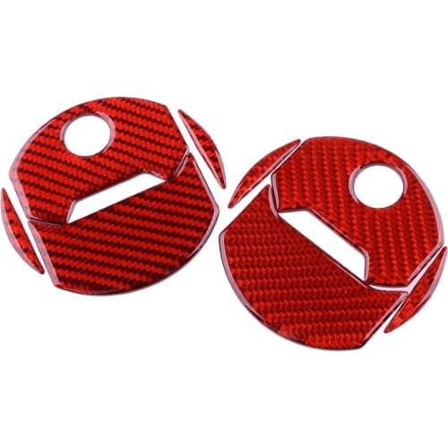 1 Set Carbon Fiber Red Air Conditioning Outlet Vent Sticker Trim Fit for Chevrolet Camaro 2015 2014 2013 2012 2011 2010