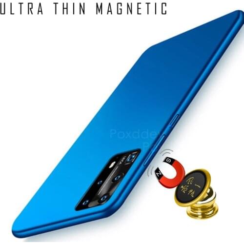 Magnetic Matte PC Phone Case For Samsung S21 S20 FE Ultra S10 S9 S8 Note 20 10 Plus A51 A71 A7 A10 A30 A50 A52 A72 Protect Cover