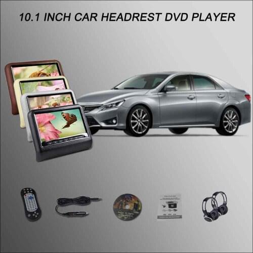 BigBigRoad Car Headrest Monitor /2*10.1" Digital ScreenSupport USB SD DVD Player Games Remote Control For TOYOTA Reiz