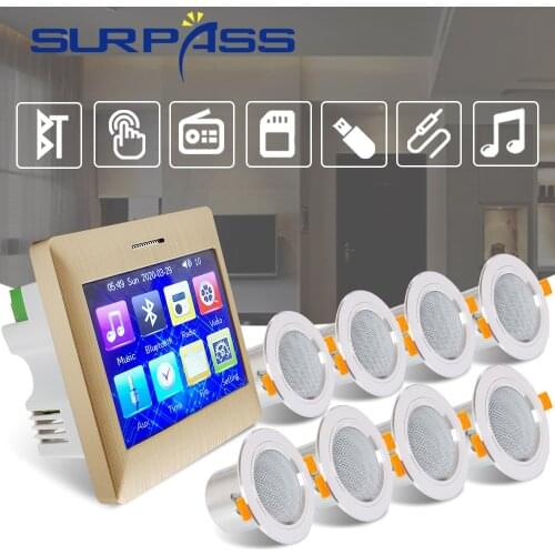 Bathroom Bluetooth In Wall Sound Amplifier Fm Radio Ceiling Speaker Smart Modules Background Music HiFi Stereo Home Audio System
